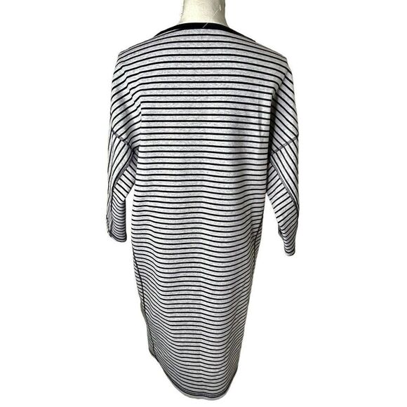 Lafayette 148 Striped Dolman Sleeves Sweat Shirt Dress Size S NEW! - Picture 4 of 9